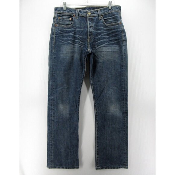 VINTAGE Levis Jeans 36X34 Hesher Straight Leg Low Rise Button Fly Y2K - Picture 1 of 9